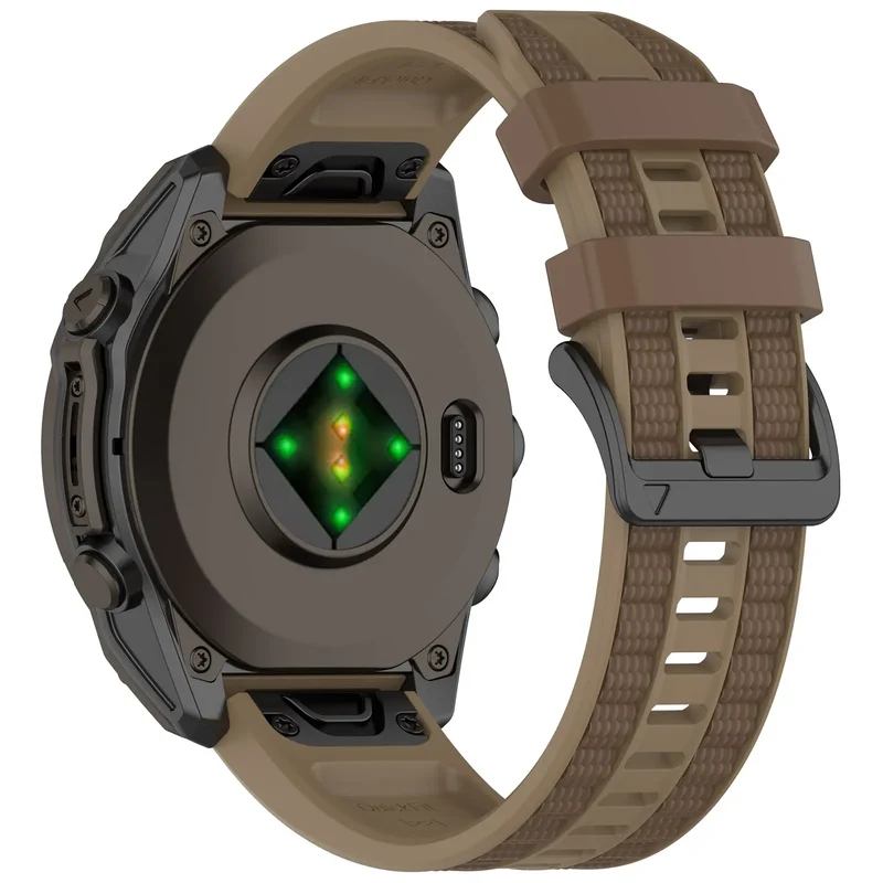 Garmin Quatix 8 - 51mm Sport Grain Armband (Khaki/Braun)
