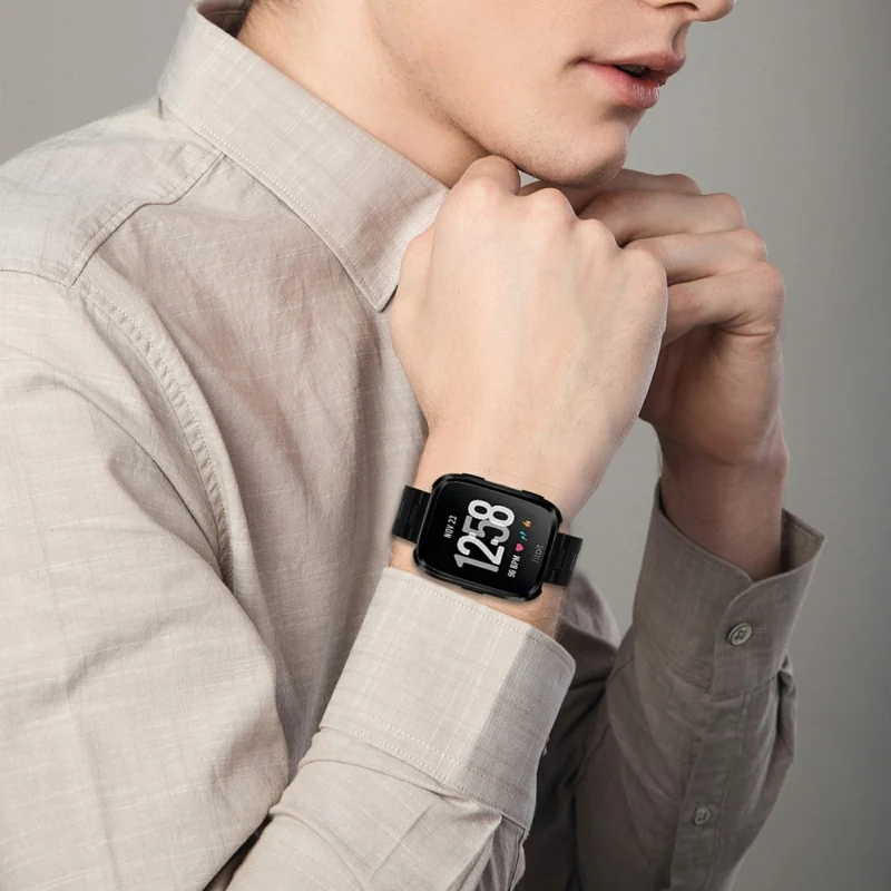 Auffallend Modisch Fitbit Smartwatch Metall Universell Armband