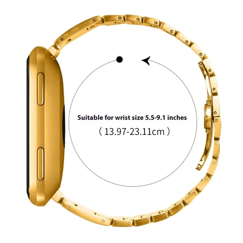 Auffallend Modisch Fitbit Smartwatch Metall Universell Armband