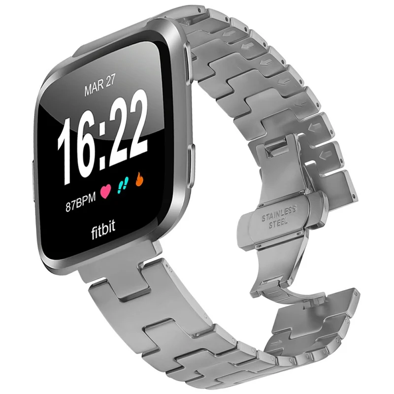 Auffallend Modisch Fitbit Smartwatch Metall Universell Armband