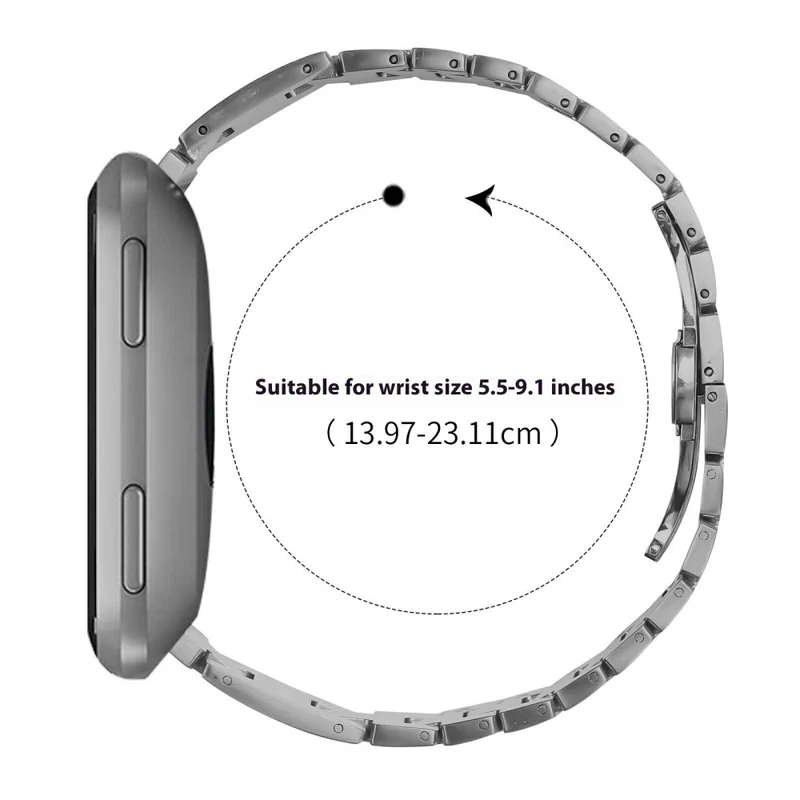 Auffallend Modisch Fitbit Smartwatch Metall Universell Armband