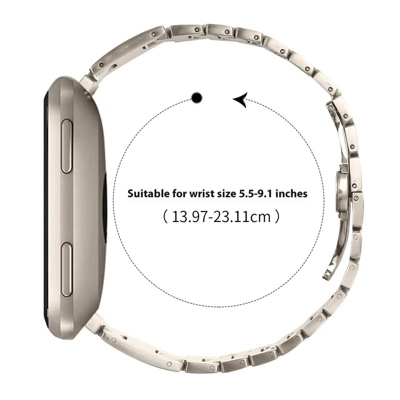 Auffallend Modisch Fitbit Smartwatch Metall Universell Armband