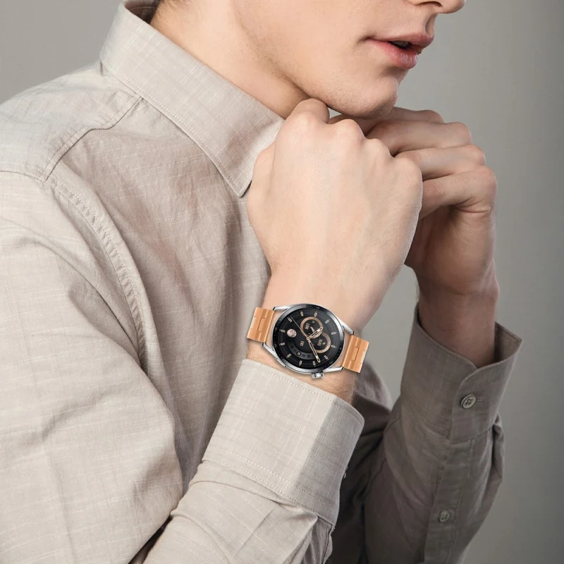 Super Elegant Huawei Watch 3 Pro Metall Armband