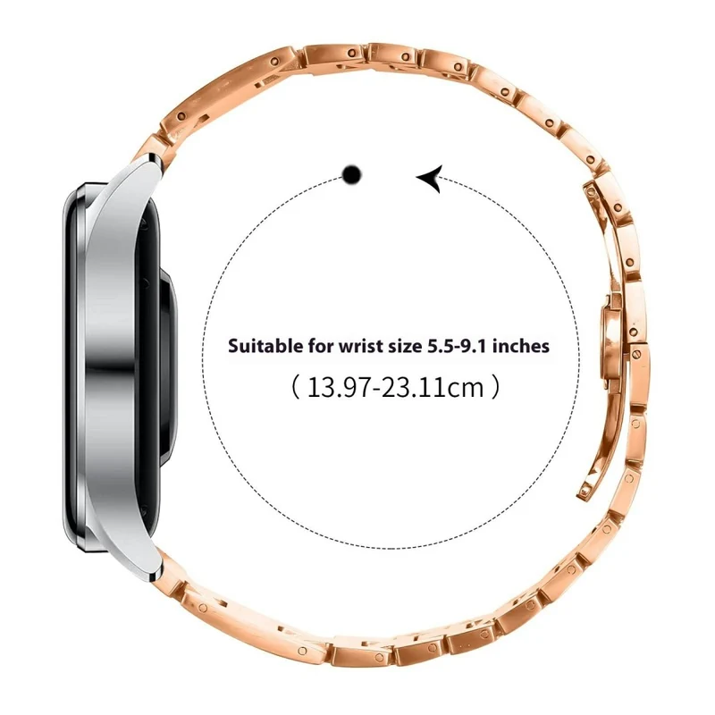 Super Elegant Huawei Watch 3 Pro Metall Armband