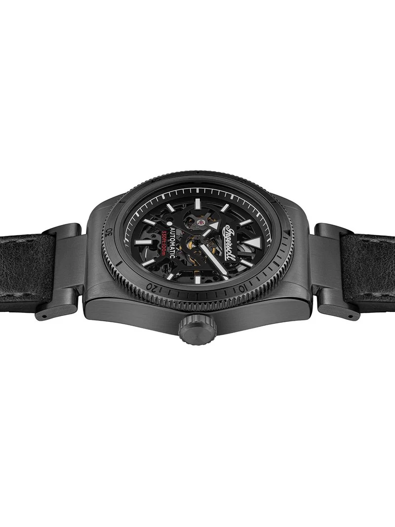Ingersoll The Scovill I13902 Herrenuhr Schwarz • Automatikwerk • 10 ATM