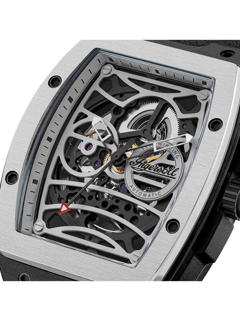 Ingersoll The Challenger I12306 Herrenuhr Silber • Automatikwerk • Mineralglas