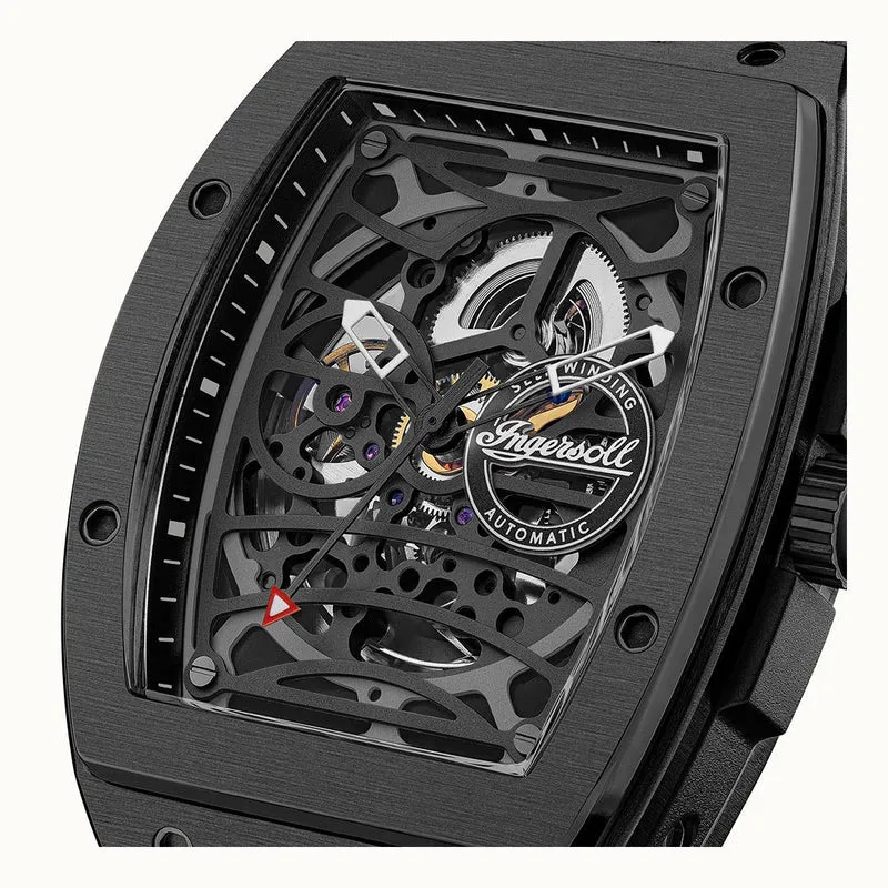Ingersoll The Challenger I12307 Herrenuhr Schwarz • Automatikwerk • Mineralglas