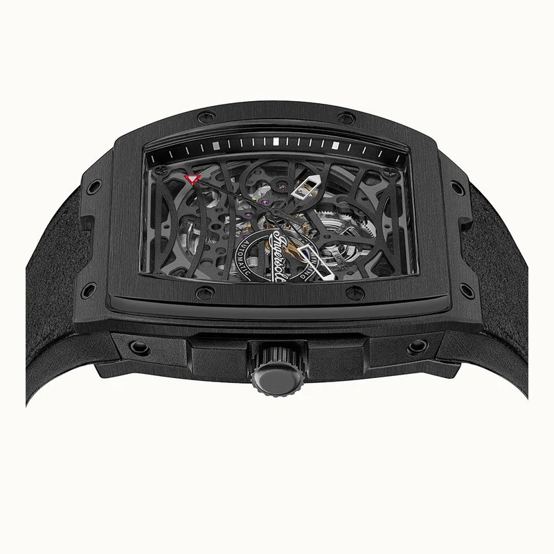 Ingersoll The Challenger I12307 Herrenuhr Schwarz • Automatikwerk • Mineralglas