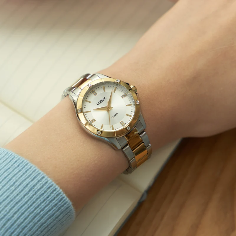Lorus Classic RG280XX9 Damenuhr Weiß • Mineralglas • Edelstahlarmband