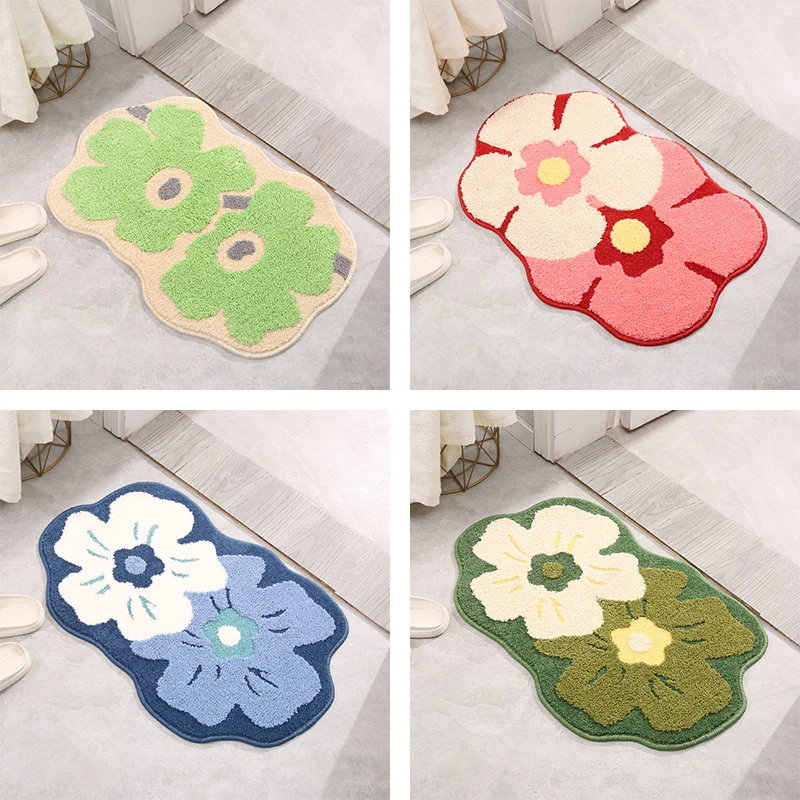 Blumenförmige Badematte für das Badezimmer