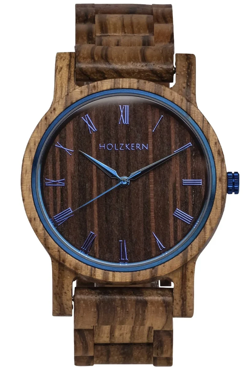 Holzkern Herbstmorgen 9120078332702 Herren Armbanduhr • Holzgehäuse und -armband • Miyota Quarzwerk