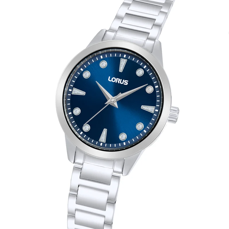 Lorus Ladies RG261YX9 Damenuhr Dunkelblau • Mineralglas • Edelstahlarmband