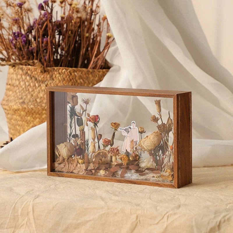 Floral Shadow Box Kunstdisplay für Zuhause