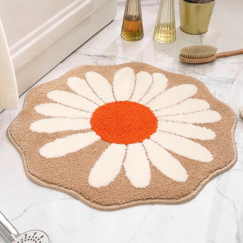 Florale Form Badematte für das Badezimmer