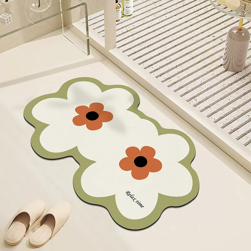 Floral Design Badmat für Badezimmer