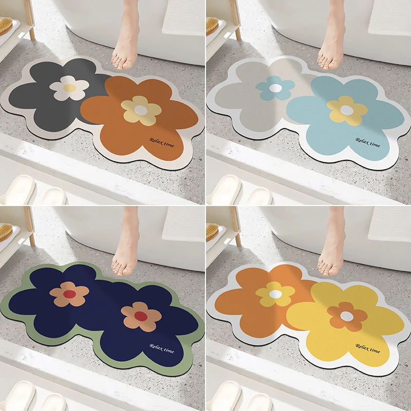 Floral Design Badmat für Badezimmer