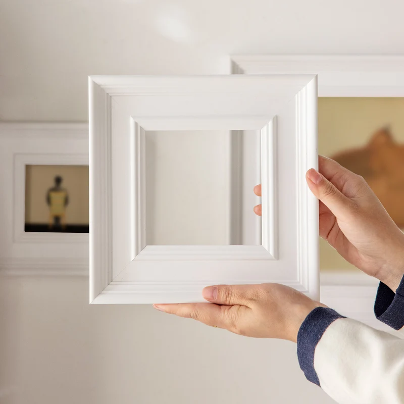 Eleganter quadratischer dekorativer Bilderrahmen für Zuhause