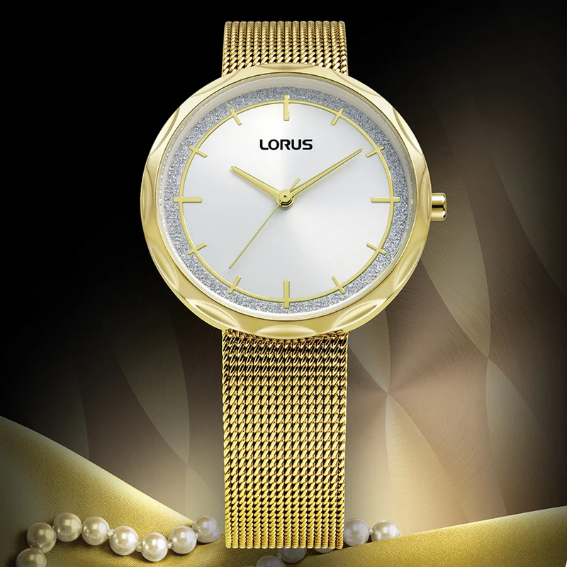 Lorus RG240WX9 Damenuhr Silber • Mineralglas • Mesharmband