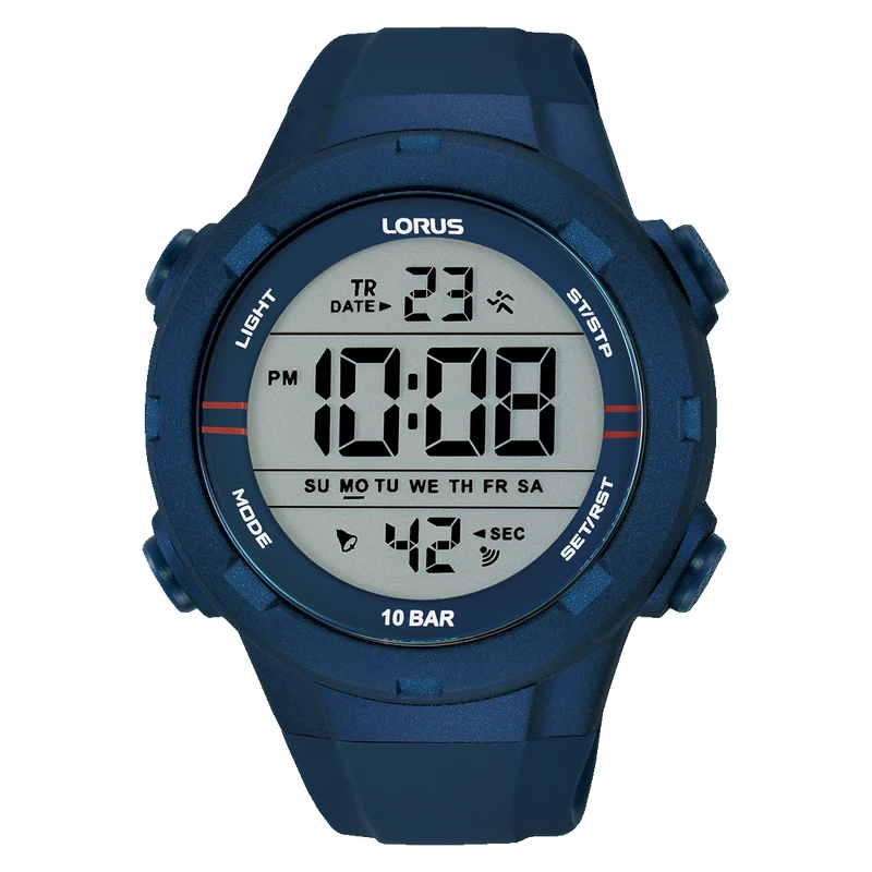 Lorus Sports R2303QX9 Herren Armbanduhr • Digitaluhr • 10 BAR wasserdicht