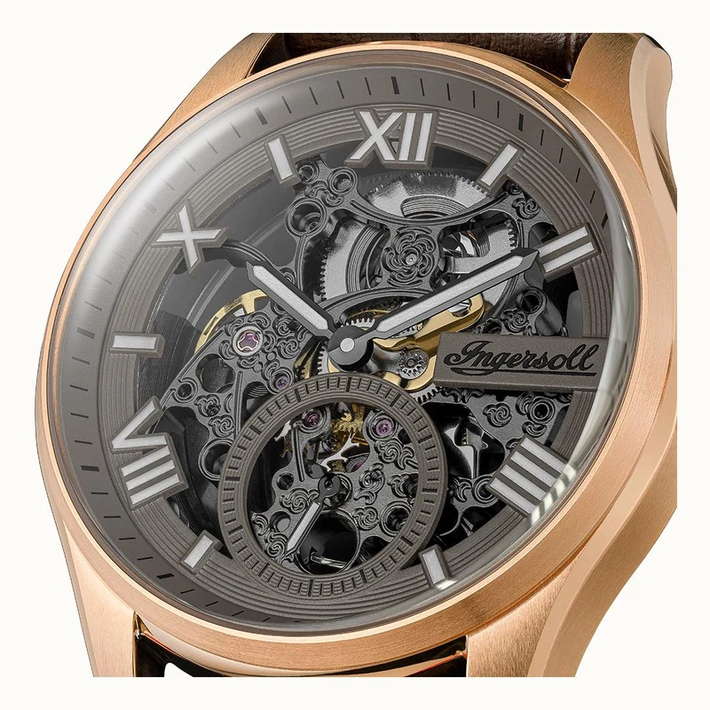 Ingersoll The Maverick I17402 Herrenuhr Grau • Automatikwerk • Mineralglas