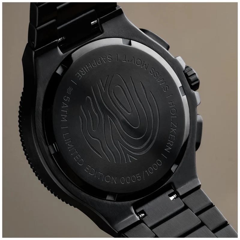 Holzkern Darkmagic Limited Edition Armbanduhr • Holz & Edelstahl • Limited Edition
