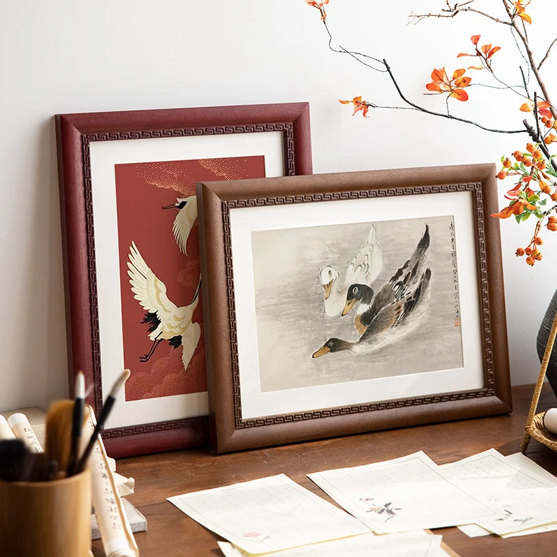 Elegante gerahmte botanische Kunstdruck