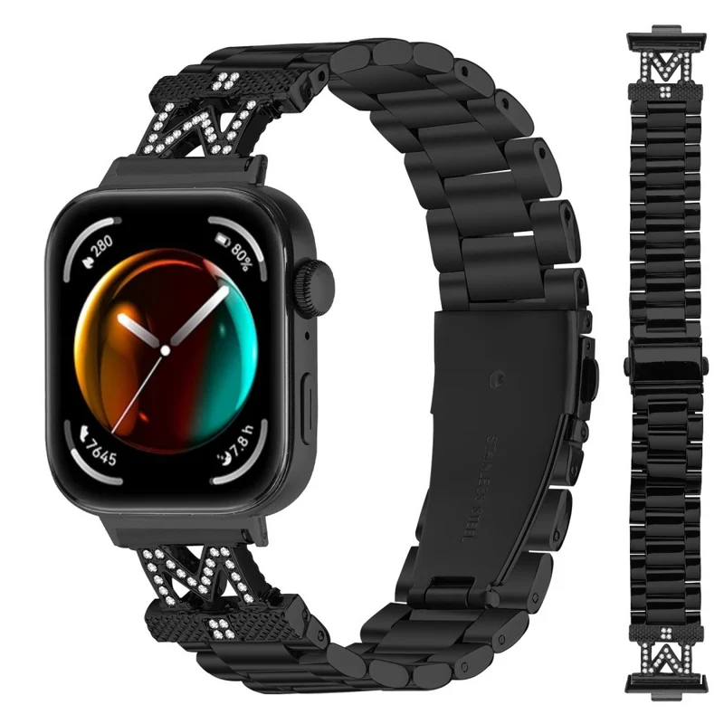 Hervorragend Huawei Watch Fit 3 Metall Und Strass Armband
