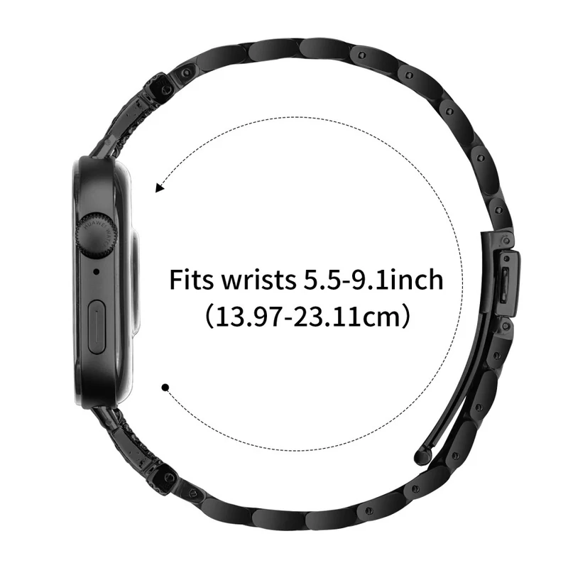 Hervorragend Huawei Watch Fit 3 Metall Und Strass Armband