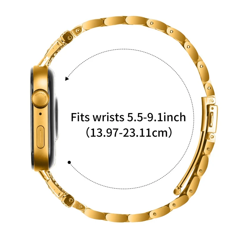 Hervorragend Huawei Watch Fit 3 Metall Und Strass Armband