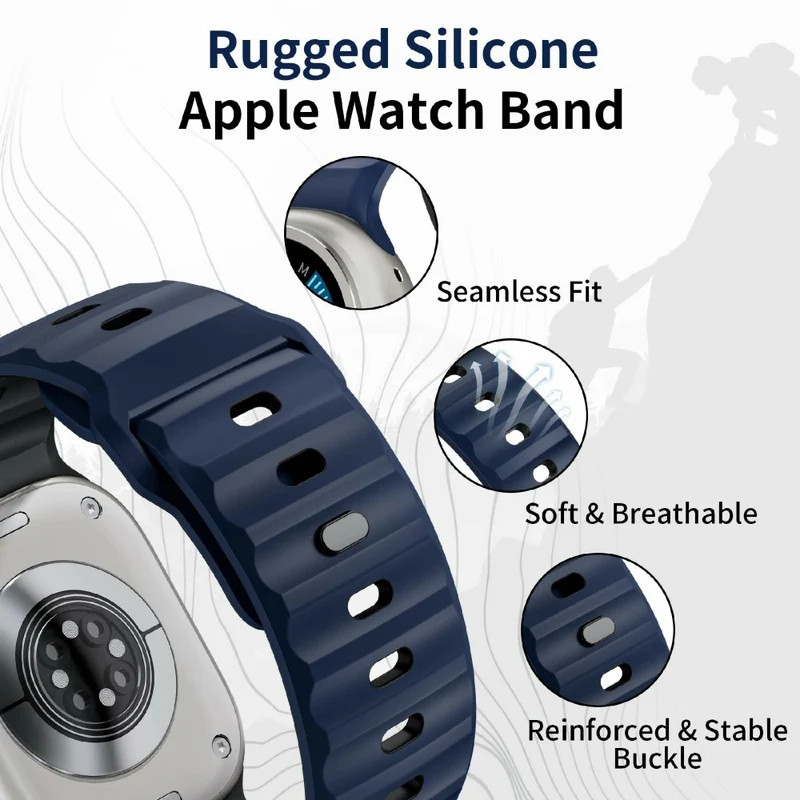 Unglaublich Angenehm Apple Smartwatch Silikon Universell Armband