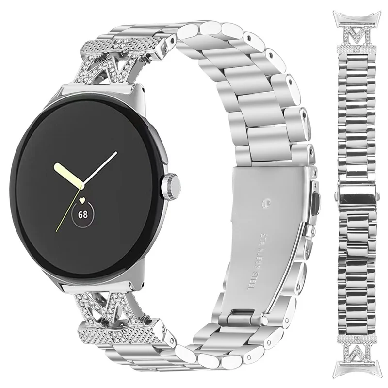 Megastark Google Pixel Watch 2 / Google Pixel Watch Metall Und Strass Universell Armband