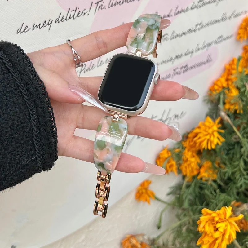 Auffallend Schön Apple Smartwatch Metall Und Strass Universell Armband