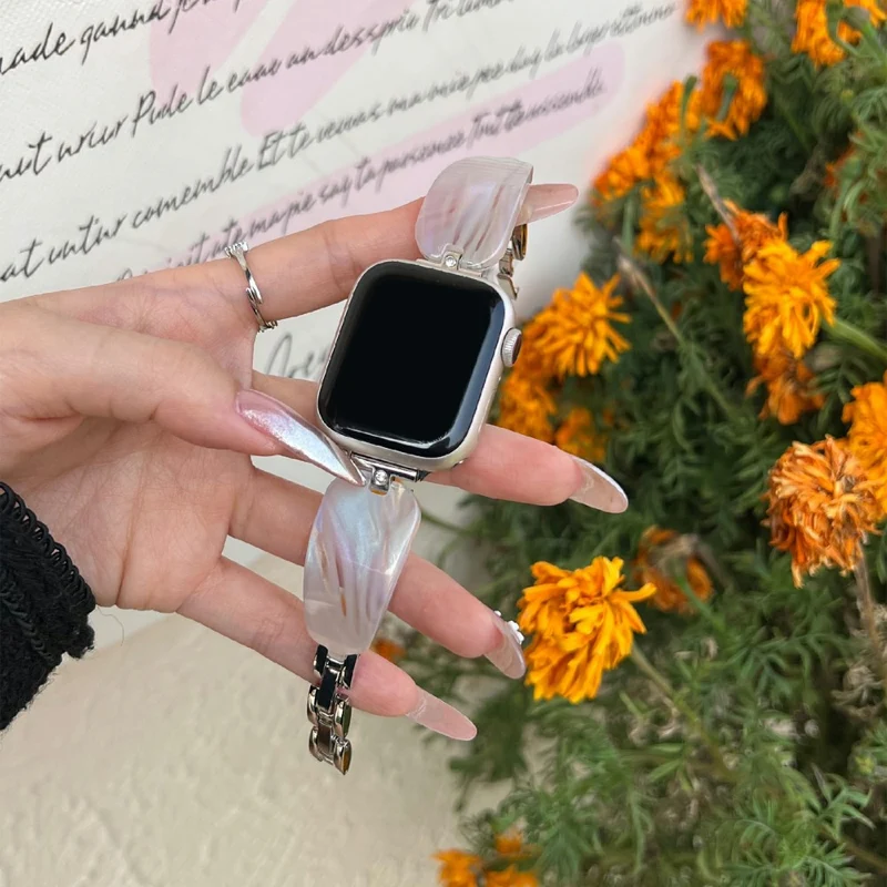 Auffallend Schön Apple Smartwatch Metall Und Strass Universell Armband