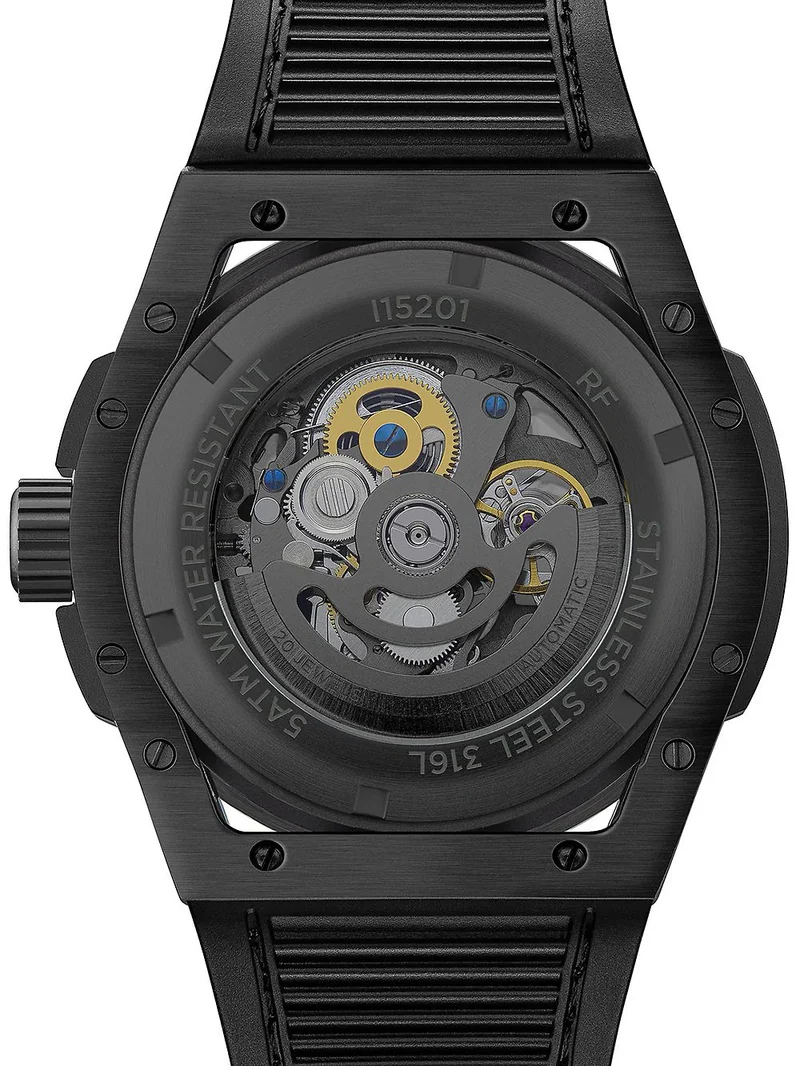 Ingersoll Springfield I15201 Herrenuhr Schwarz • Automatikwerk • Skelett-Zifferblatt