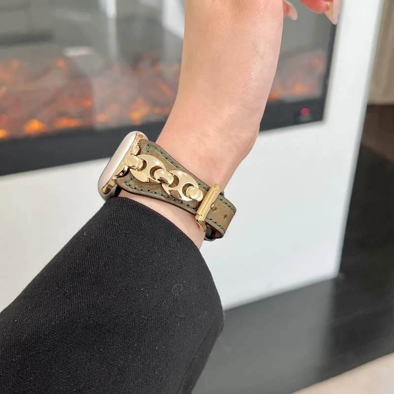 Großartig Apple Smartwatch Echtes Leder Universell Armband