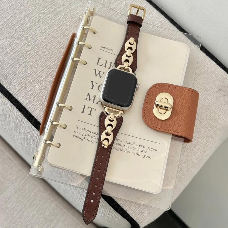 Großartig Apple Smartwatch Echtes Leder Universell Armband