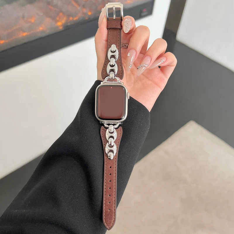 Großartig Apple Smartwatch Echtes Leder Universell Armband