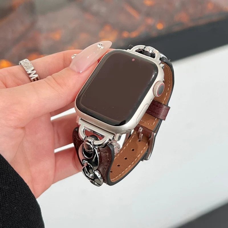 Großartig Apple Smartwatch Echtes Leder Universell Armband