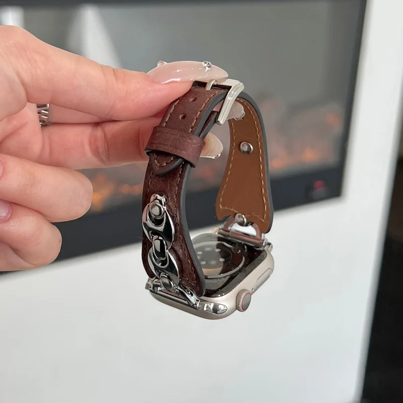 Großartig Apple Smartwatch Echtes Leder Universell Armband