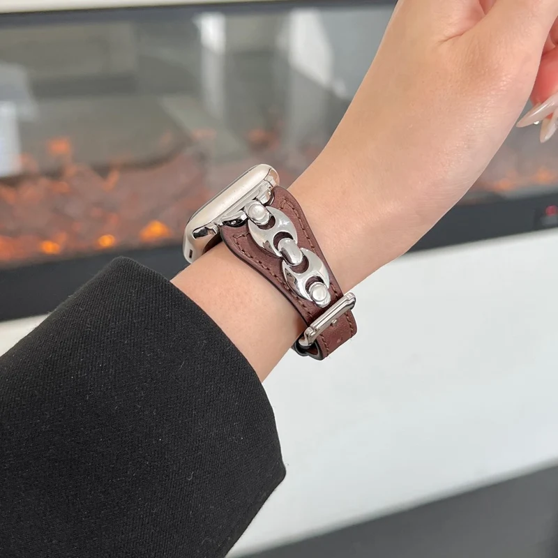 Großartig Apple Smartwatch Echtes Leder Universell Armband