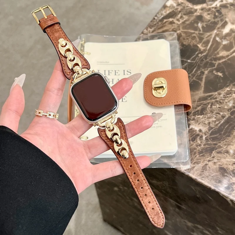 Großartig Apple Smartwatch Echtes Leder Universell Armband