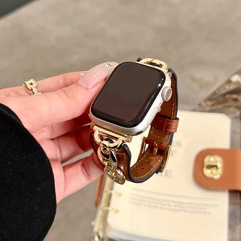 Großartig Apple Smartwatch Echtes Leder Universell Armband