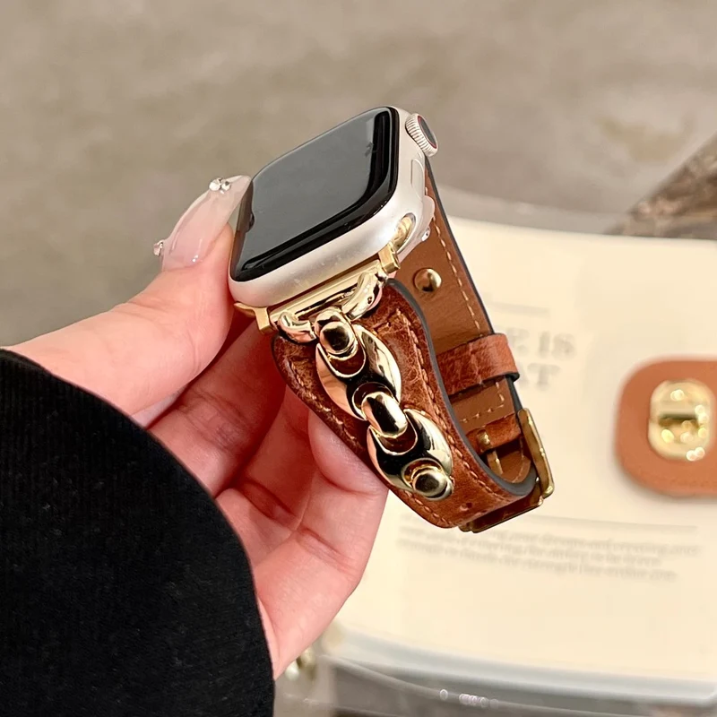 Großartig Apple Smartwatch Echtes Leder Universell Armband