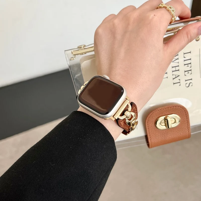 Großartig Apple Smartwatch Echtes Leder Universell Armband