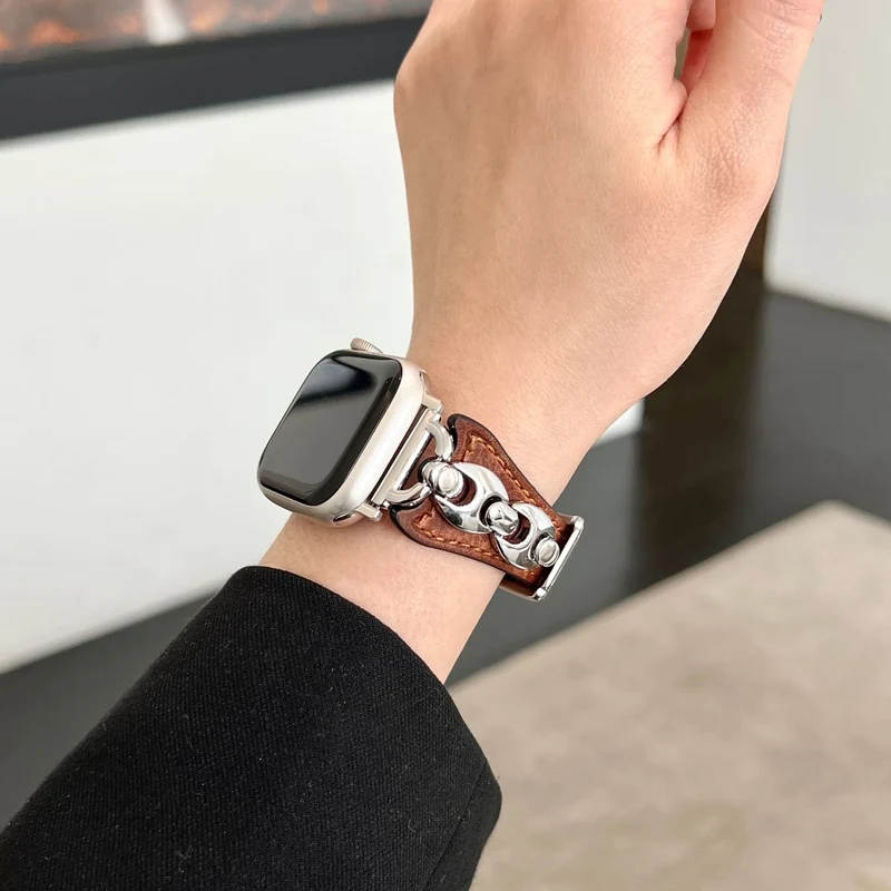 Großartig Apple Smartwatch Echtes Leder Universell Armband