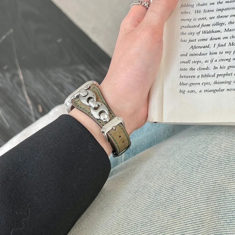 Sehr Gepflegt Apple Smartwatch Echtes Leder Universell Armband