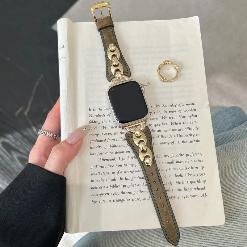 Sehr Gepflegt Apple Smartwatch Echtes Leder Universell Armband