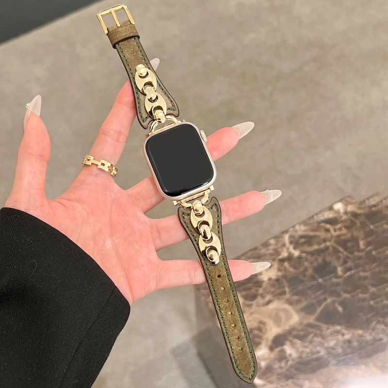 Sehr Gepflegt Apple Smartwatch Echtes Leder Universell Armband