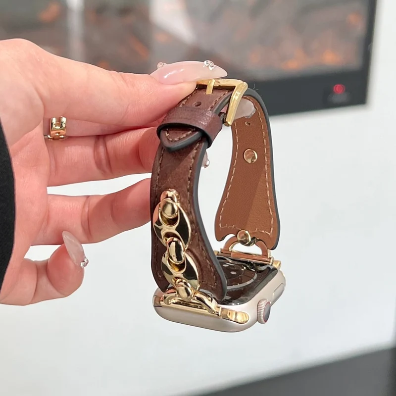 Sehr Gepflegt Apple Smartwatch Echtes Leder Universell Armband