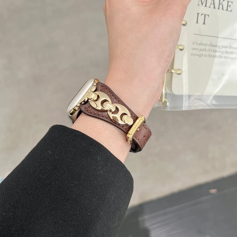Sehr Gepflegt Apple Smartwatch Echtes Leder Universell Armband